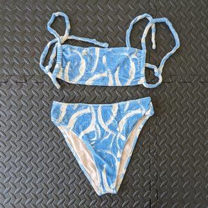 Stone Fox Swim Blue and White Bikini
